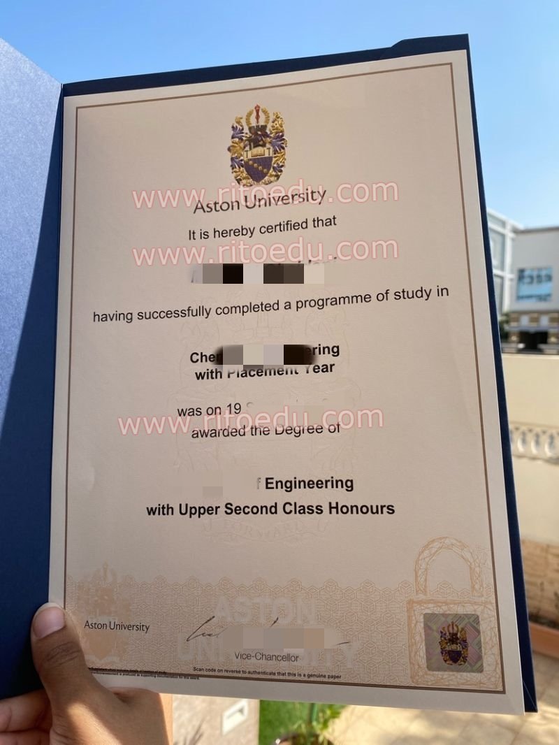 阿斯顿大学硕士学位证书扫描图，最新英国阿斯顿大学毕业证，英国大学教育部认证