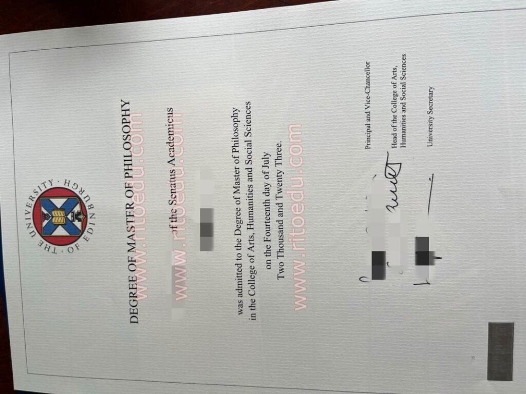 未顺利毕业提前买爱丁堡大学学位证书，补办英国爱丁堡大学25年最新毕业证书实拍图，代办The University of Edinburgh真实留 服认证，代办英国留信认证