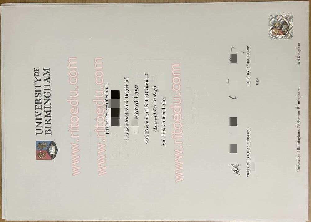 伯明翰大学25年最新版本毕业证成绩单购买，英国原版文凭一比一