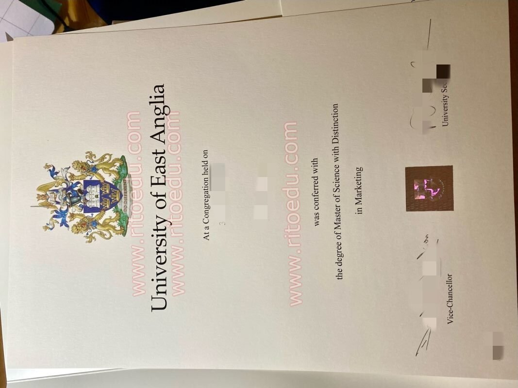 未毕业购买东英吉利大学毕业证成绩单，英国UEA文凭证书定制
