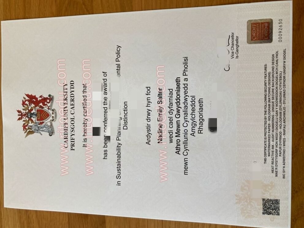 定制卡迪夫大学毕业证成绩单最佳机构，加的夫大学毕业文凭购买
