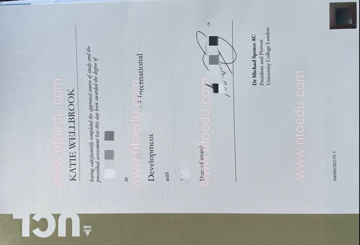 伦敦大学学院毕业证成绩单购买，UCL学位证书制作