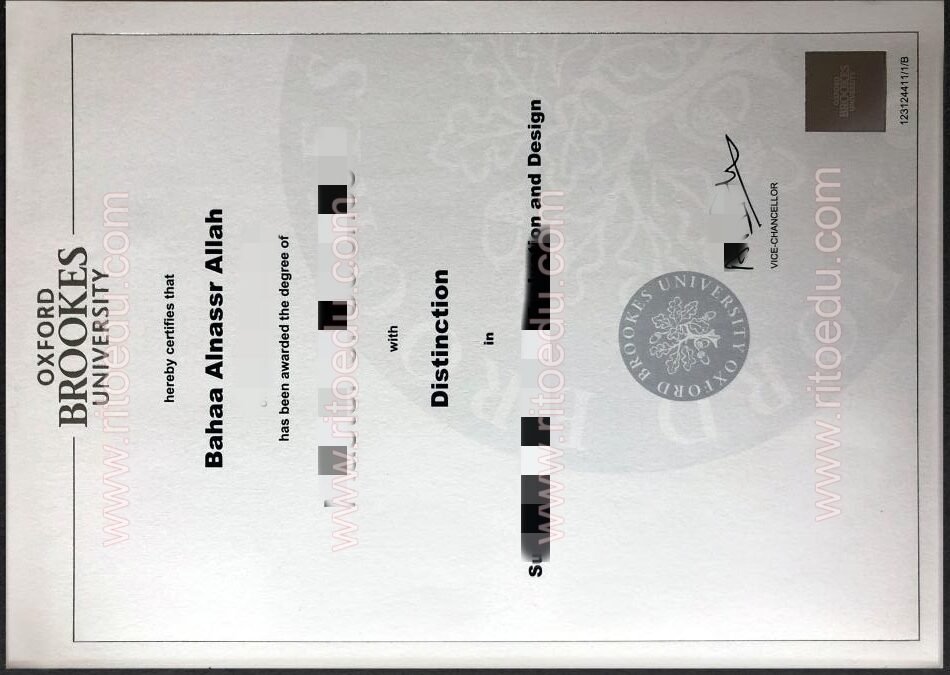办理牛津布鲁克斯大学毕业证成绩单等配套材料方案，英国留信认证