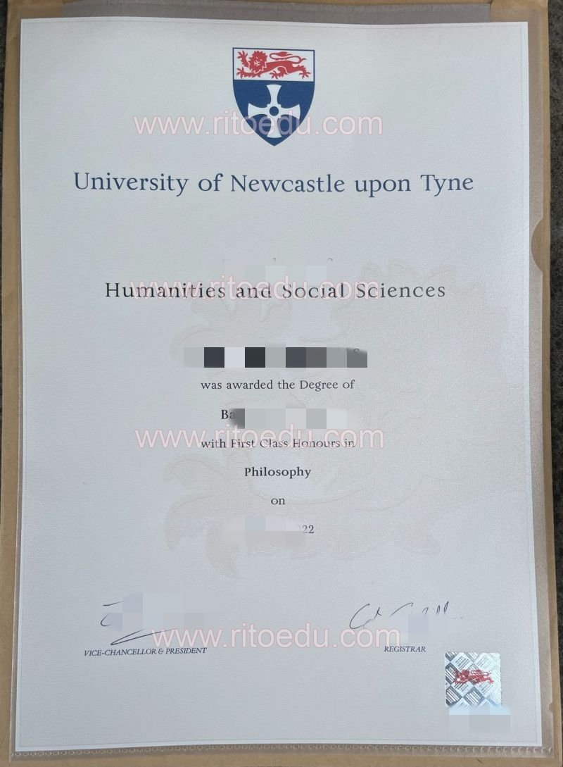 最新纽卡斯尔大学毕业证字体|英国NCL文凭留信网可查询,英国留服认证,真实教育部认证