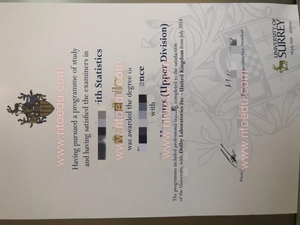 萨里大学毕业证办理,萨里大学文凭办理,英国萨里大学成绩单购买,萨里大学学历认证,办毕业证,英国留信认证