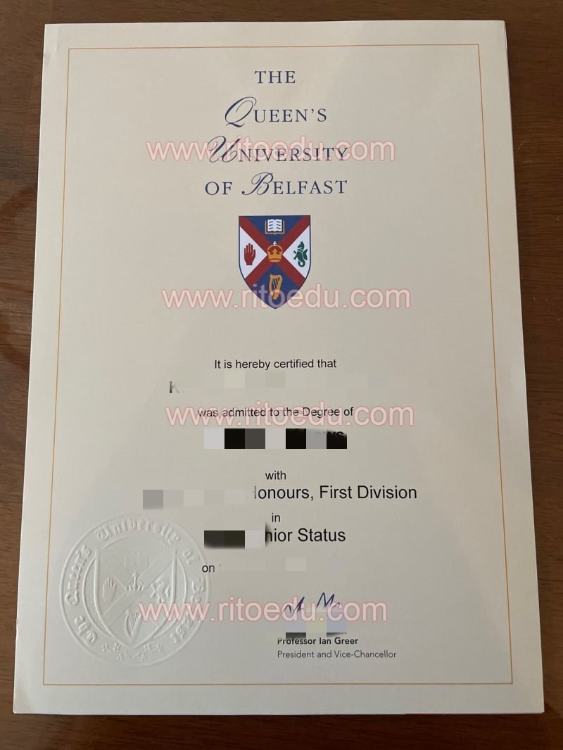 仿制贝尔法斯特女王大学毕业文凭,购买英国女王大学本科学历,办Queen’s留信认证教育部认证