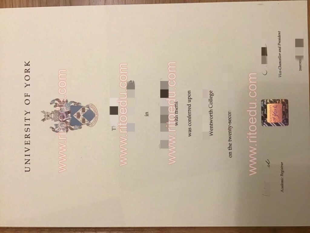 英国约克大学毕业证（文凭）样本|办理英国约克大学学位证|University of York真实教育部认证,英国学士学位证书认证