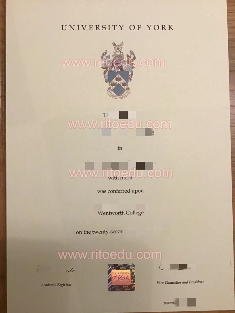 英国约克大学毕业证（文凭）样本|办理英国约克大学学位证|University of York留信认证,教育部认证