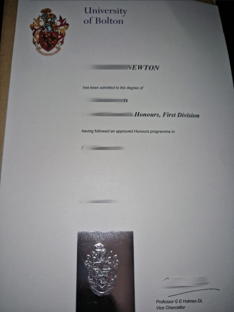 制作英国波尔顿大学高仿毕业证|办理University of Bolton留信认证,英国教育部认证