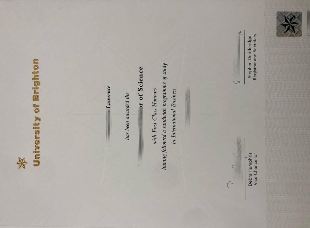 定制布莱顿大学毕业证成绩单，英国大学最新文凭制作