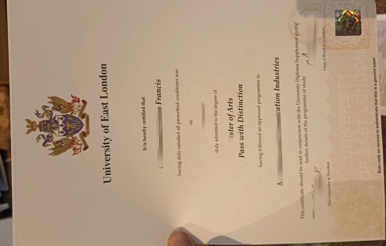 英国东伦敦大学防伪毕业证书制作，UEL文凭成绩单购买