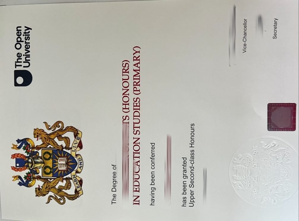 英国开放大学OU毕业证样本,购买开放大学成绩单学位证