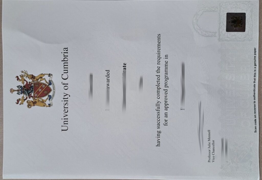 坎布里亚大学毕业证成绩单等配套材料办理最佳方案:坎布里亚大学拥有英国最好的林学院,英国国家林学院设在坎布里亚大学