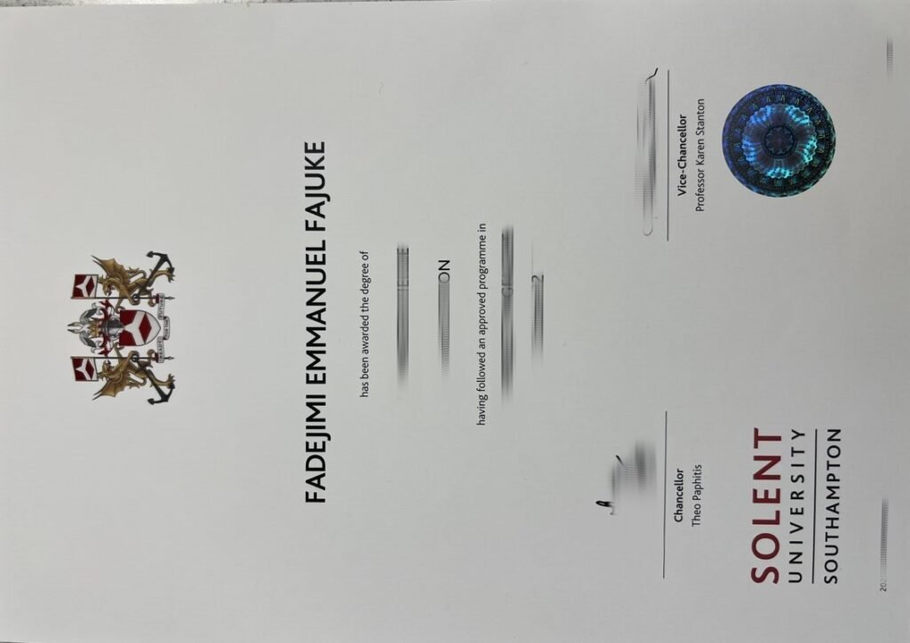 办理索伦特大学毕业证,购买Solent文凭学历,Solent毕业证制作,索伦特大学文凭办理