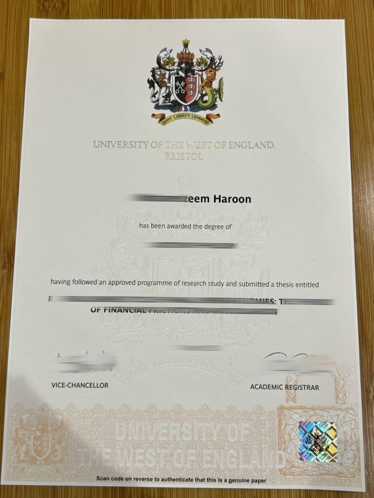 购买西英格兰大学毕业证样板，办理西英格兰大学学位证需要多久可以完成,英国未能正常毕业证做真实留信认证,教育部 认证