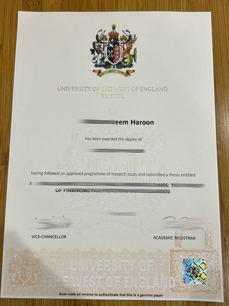 购买西英格兰大学毕业证样板，办理西英格兰大学学位证需要多久可以完成,英国未能正常毕业证做真实留信认证,教育部 认证