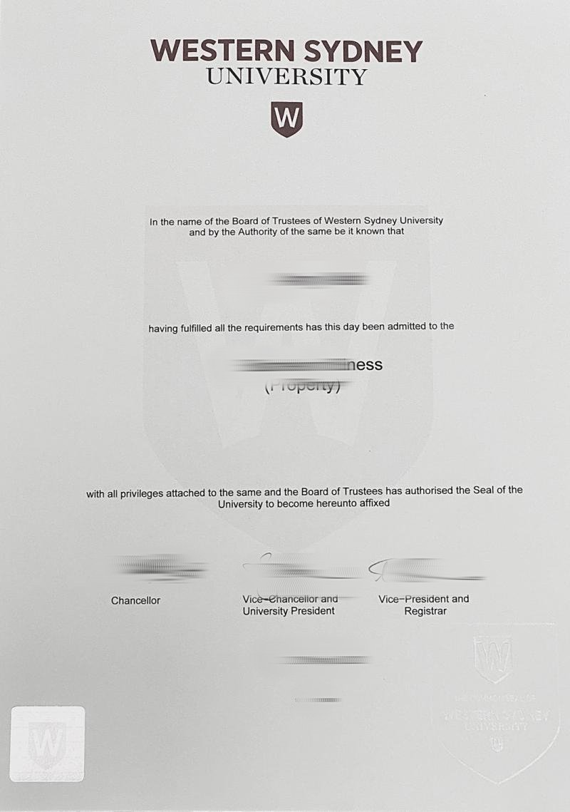 深入了解西悉尼大学毕业率,WSU毕业证成绩单不能正常毕业做留信存档认证