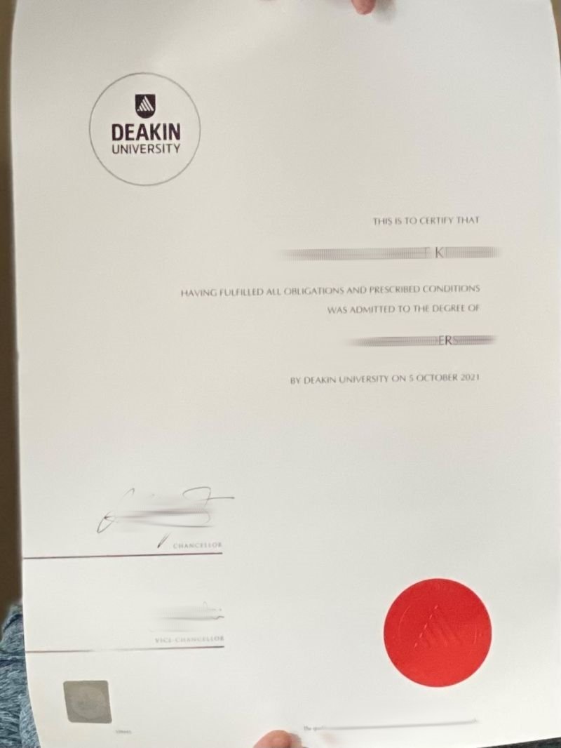 澳大利亚迪肯大学毕业证及成绩单实拍|Deakin University学位证,澳洲真实留信认证
