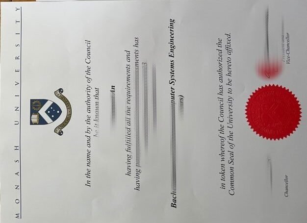 办理莫纳什大学毕业证书，蒙纳士大学成绩单文凭制作