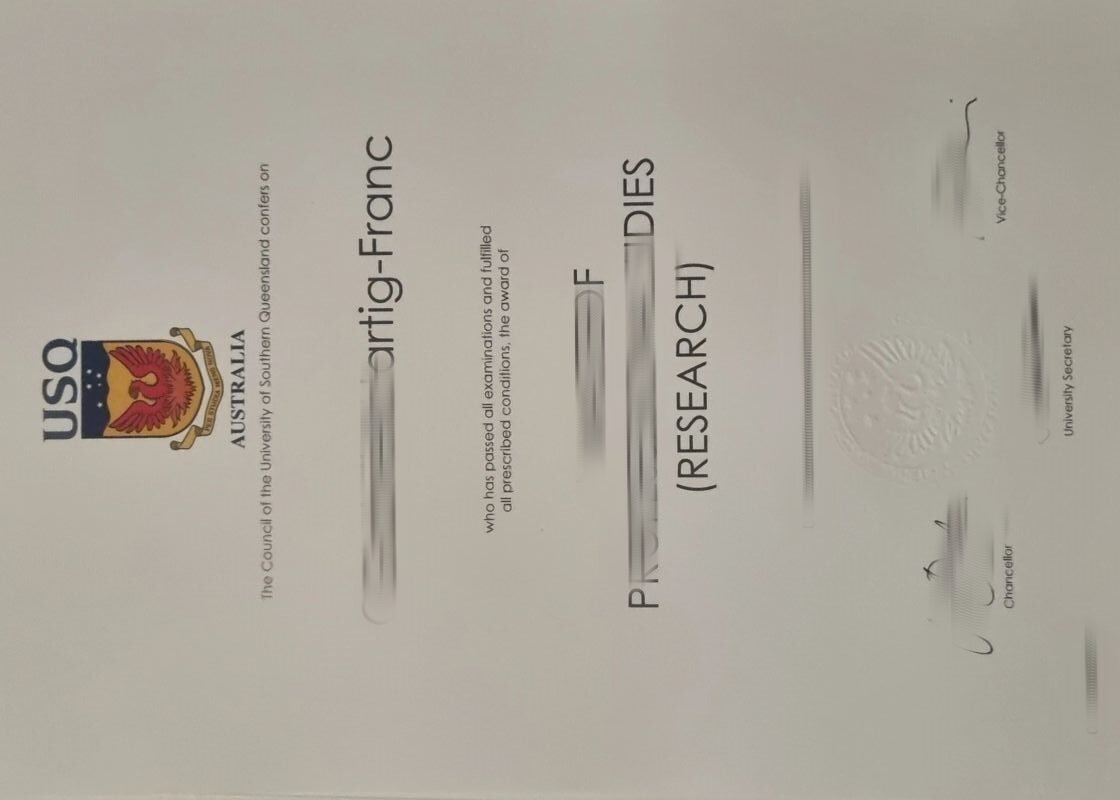 在线购买南昆士兰大学毕业证成绩单，USQ学位证书