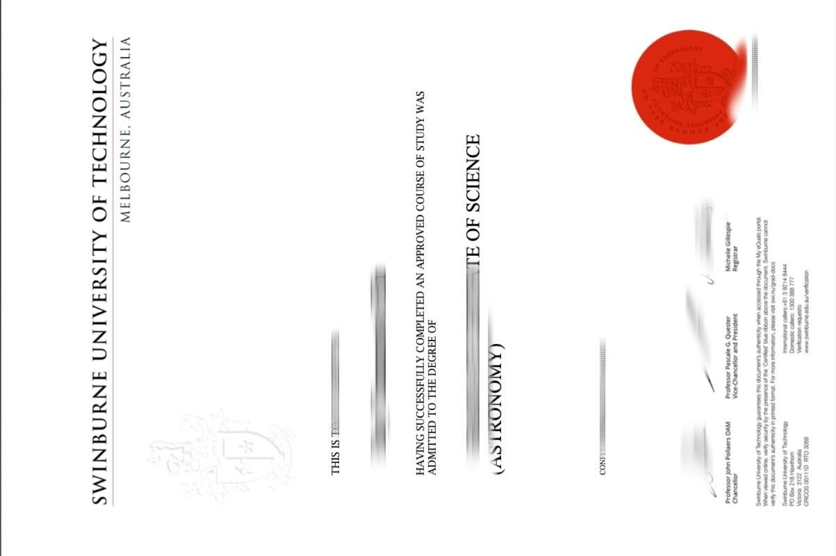 办理斯威本科技大学毕业证成绩单，定制SUT文凭证书