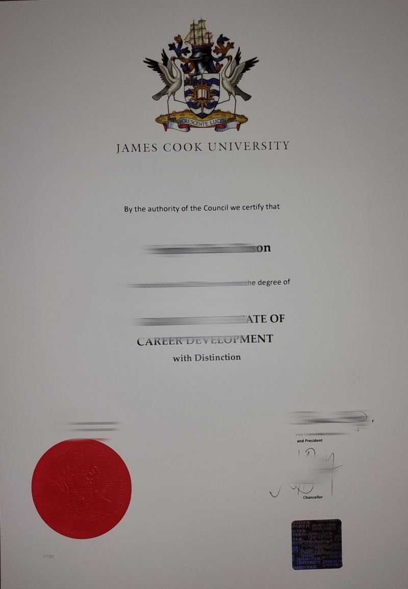 JCU成绩单复制邮寄|JCU毕业证书詹姆斯库克大学真实留信认证澳洲文凭