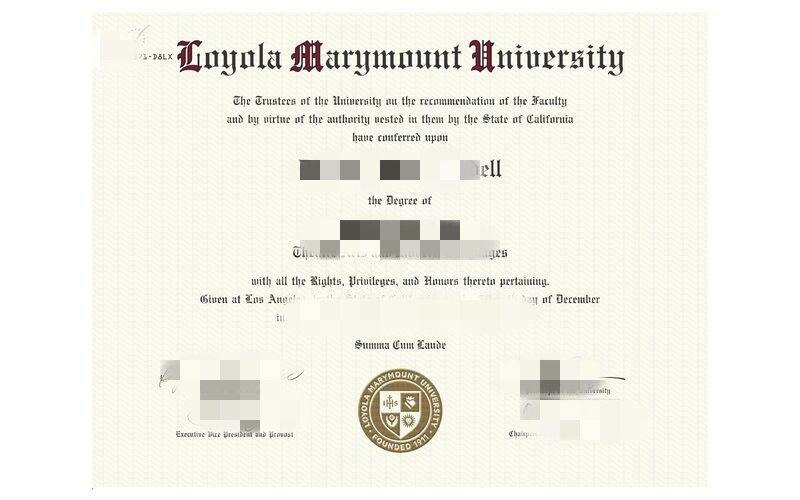 快速办洛约拉马利蒙特大学毕业证diploma定制LMU文凭绩单购买LMU大学transcript购买美国真实留信认证留才认证