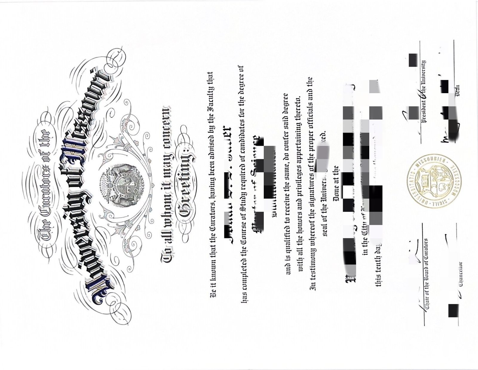 马上购买密苏里大学毕业证成绩单,美国Mizzou最新文凭订购