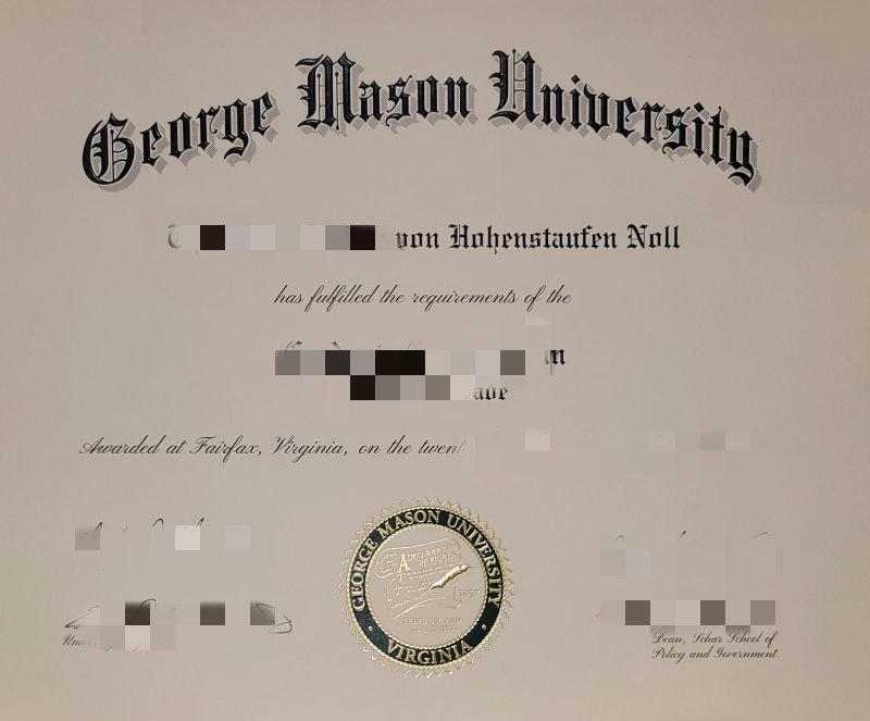 办乔治梅森大学毕业证diploma要多久定制GMU文凭成绩单乔治梅森大学transcript购买美国真实留信认证留才认证