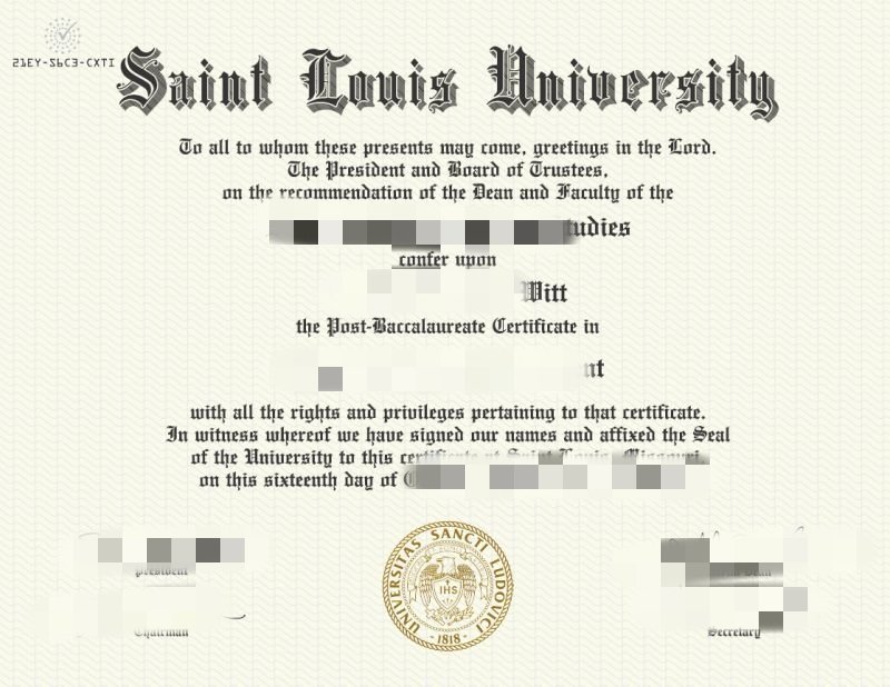 专业做圣路易斯大学文凭成绩单美国diploma购买SLU毕业证成绩单办理SLU大学transcript圣路易斯大学真实留信认证