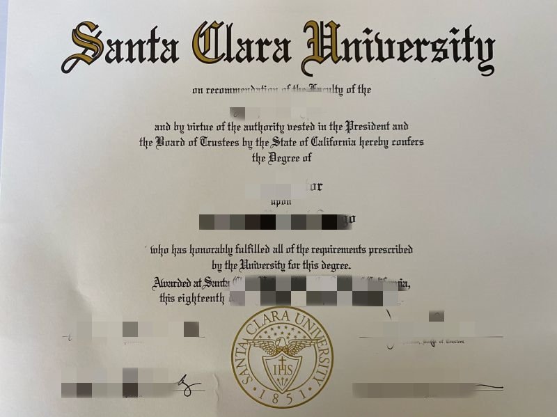 校原版做乔治圣塔克拉拉大学毕业证办diploma要多久定制SCU文凭成绩单乔治圣塔克拉拉大学transcript购买美国SCU留信认证留才认证