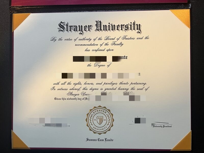 买斯特雷耶大学文凭成绩单美国diploma购买美国毕业证成绩单办理斯特雷耶大学transcript美国大学真实留信认证