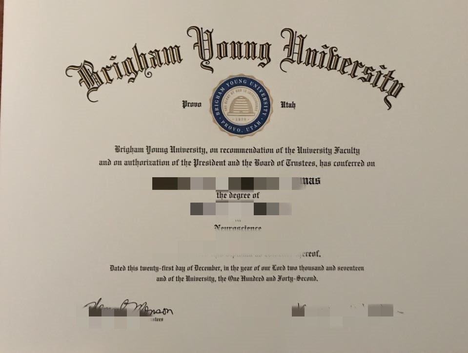 杨百翰大学毕业证diploma办理BYU成绩单样本杨百翰大学学位证制作美国本科transcript硕士学历美国留信认证