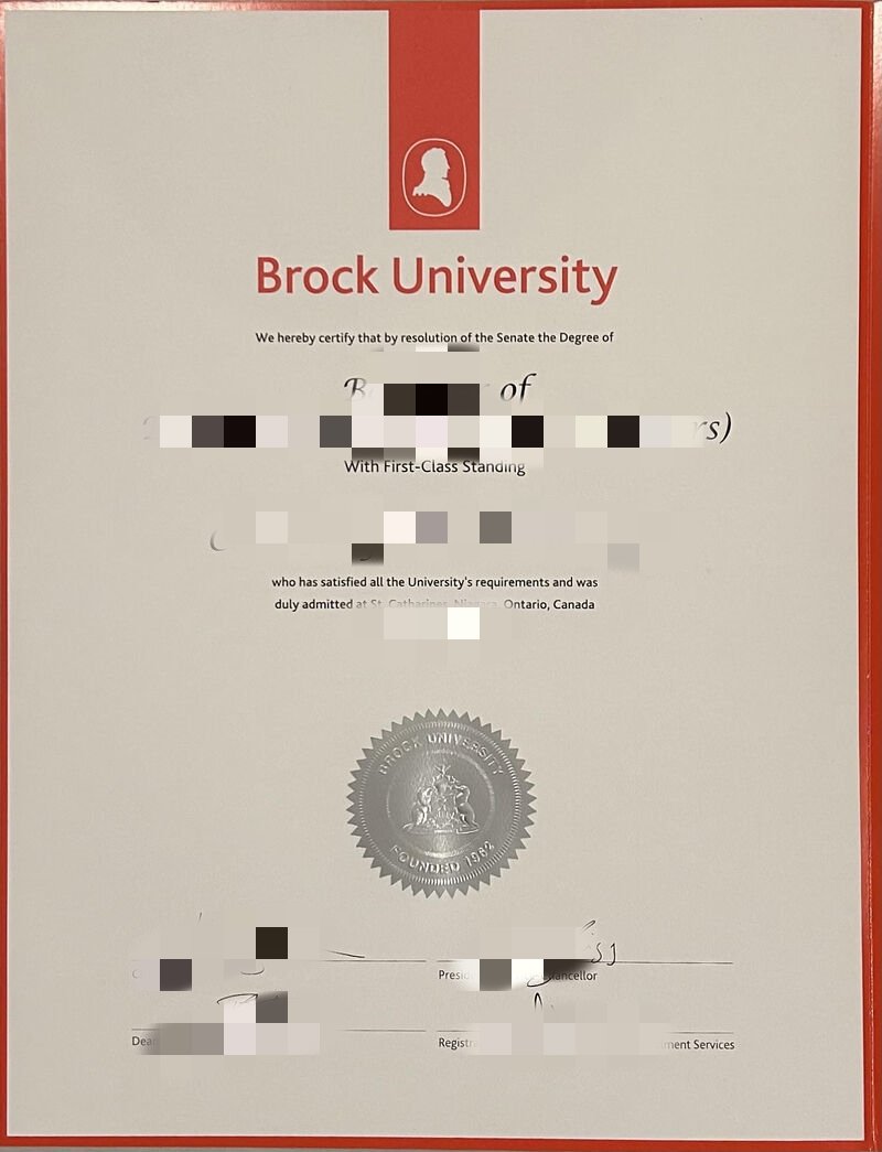 加拿大布鲁克大学毕业证办理,布洛克大学本科成绩单定制,硕士diploma布鲁克大学留信认证
