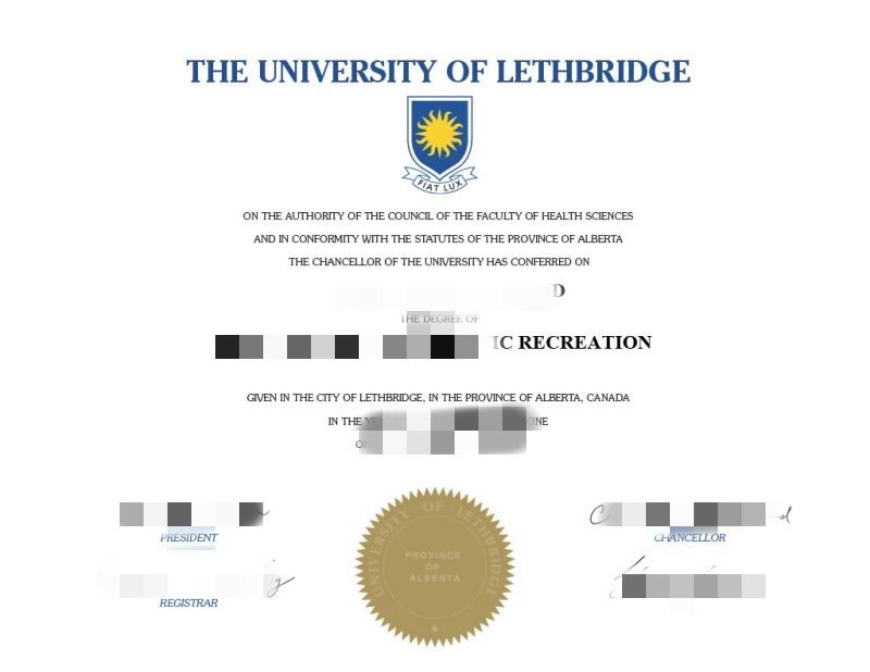 莱斯布里奇大学毕业证办理,UofL本科成绩单定制,硕士文凭购买,毕业证样本购买加拿大莱斯布里奇大学留信认证
