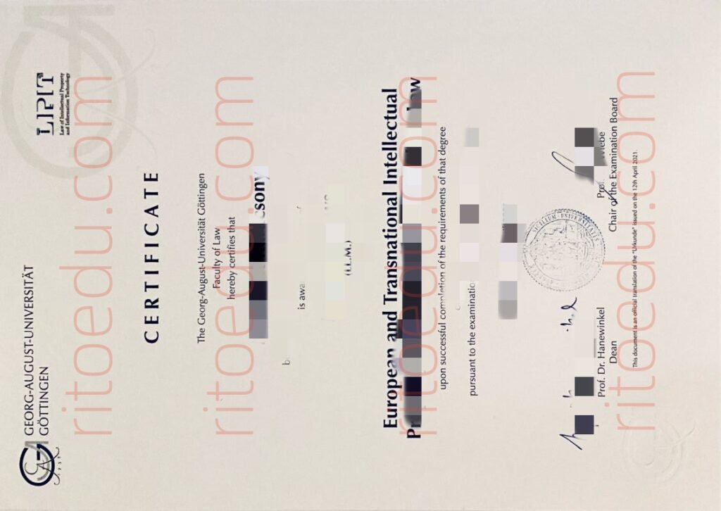 德国格奥尔格·奥古斯特·哥廷根大学毕业证办理，哥廷根大学本科文凭购买，哥廷根大学硕士diploma定制，订制哥廷根大学文凭成绩单