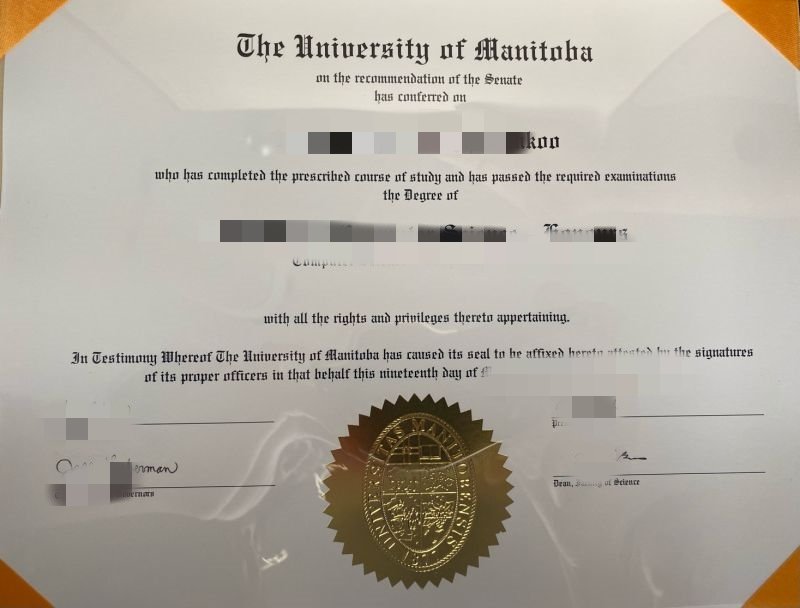 曼尼托巴大学毕业证办理,曼大成绩单定制,UM本硕文凭购买diploma曼尼托巴大学留信认证