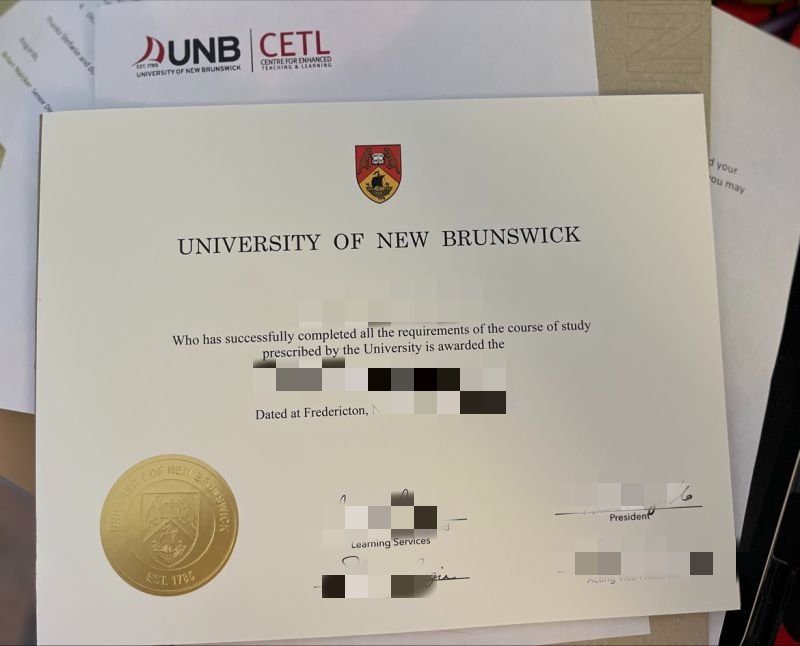 办新不伦瑞克大学毕业证diploma购买UNB文凭成绩单UNB留信认证加拿大海牙认证