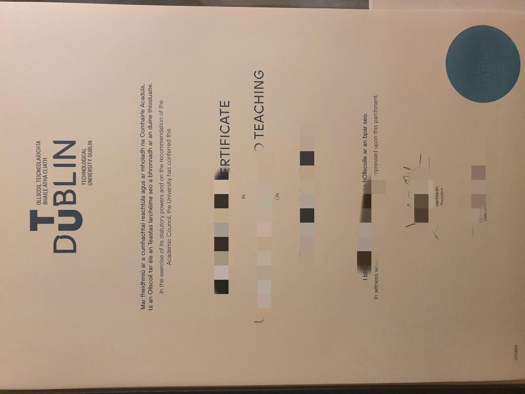 做爱尔兰都柏林理工大学毕业证成绩单，购买DIT留信认证