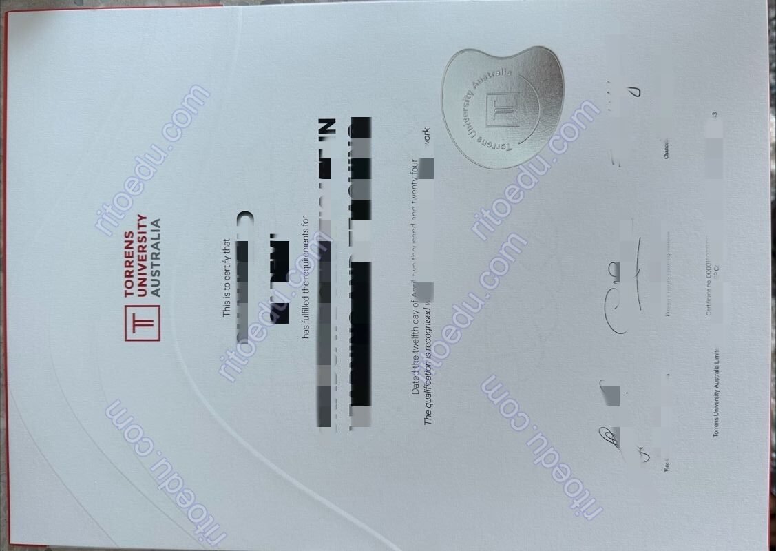 在线购买托伦斯大学毕业证成绩单，澳洲TUA留信认证