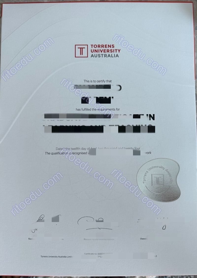 在线购买澳大利亚托伦斯大学毕业证成绩单TUA留信认证