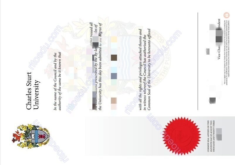 未毕业办查尔斯特大学毕业证成绩单，澳洲CSU留信认证