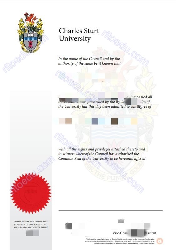 未毕业办查尔斯特大学毕业证书成绩单CSU真实留信认证
