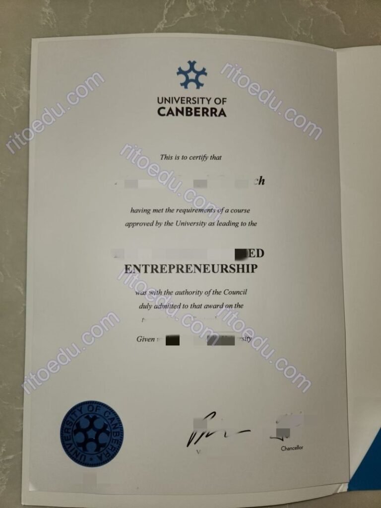 2025年最新堪培拉大学毕业证书成绩单制作，如何购买澳洲真实留信认证