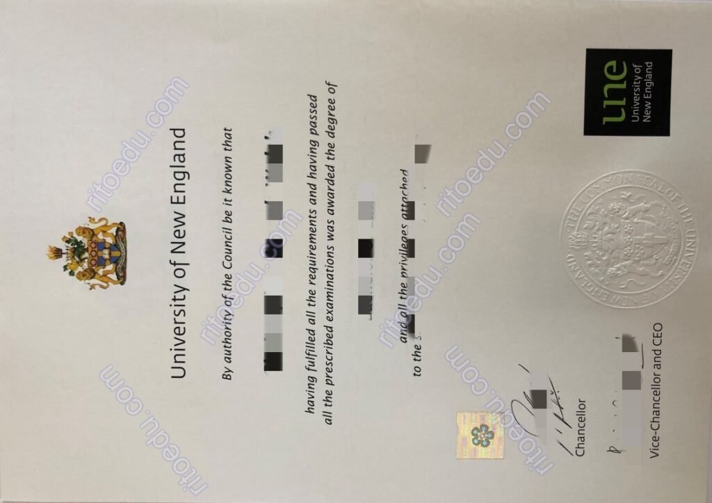 未毕业购买澳洲新英格兰大学（University of New England, UNE）文凭成绩单，buy University of New England Certificate Transcript
