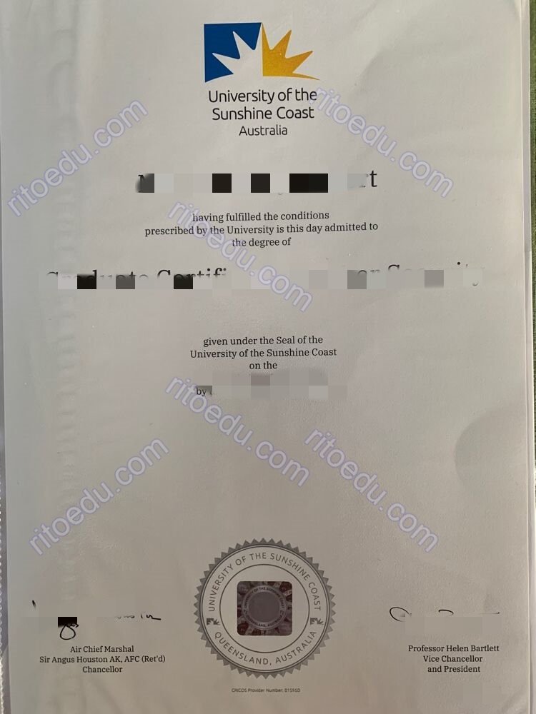 阳光海岸大学毕业证书怎么获取？做usc毕业证成绩单,快速办真实留信认证
