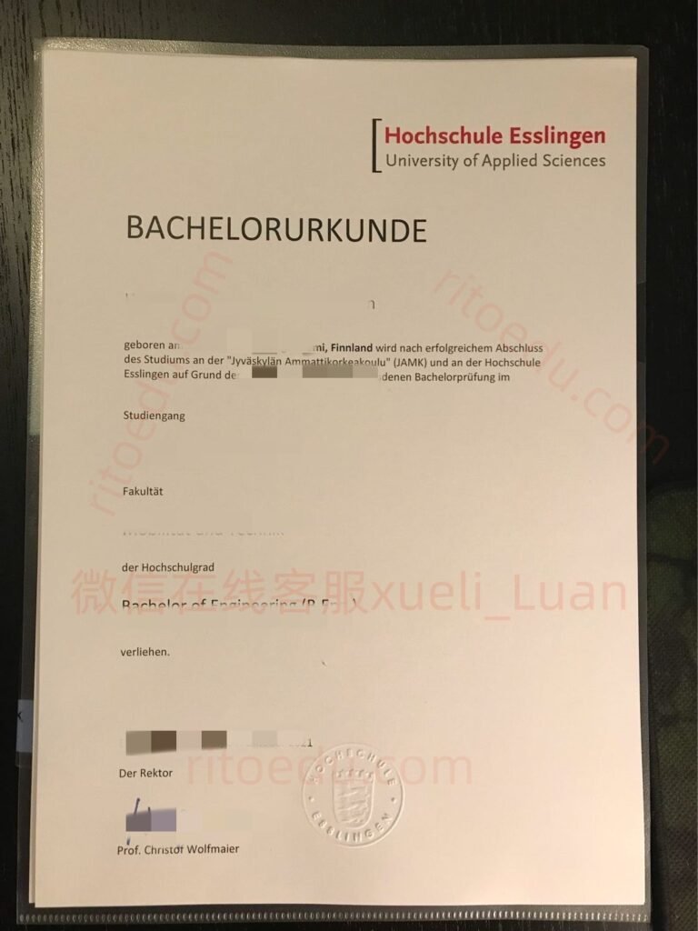 购买一份埃斯林根应用科学大学毕业证成绩单需要多久？办理埃斯林根应用科学大学本科毕业证书，快速制作德国埃斯林根应用科学大学成绩单