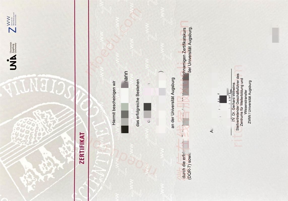 在线购买奥格斯堡大学毕业证书成绩单，德国毕业文凭