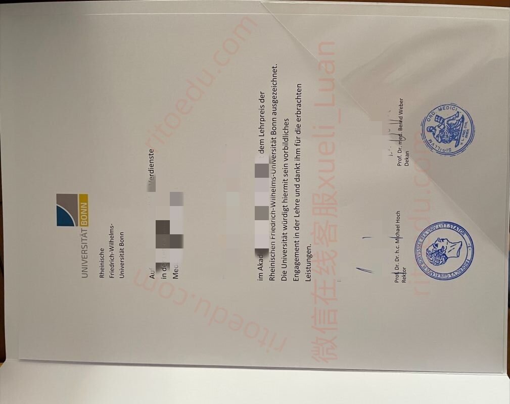 购买2025年波恩大学最新毕业证书成绩单,德国留服认证
